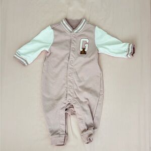 GAP Pink and White Kids Footie One Piece